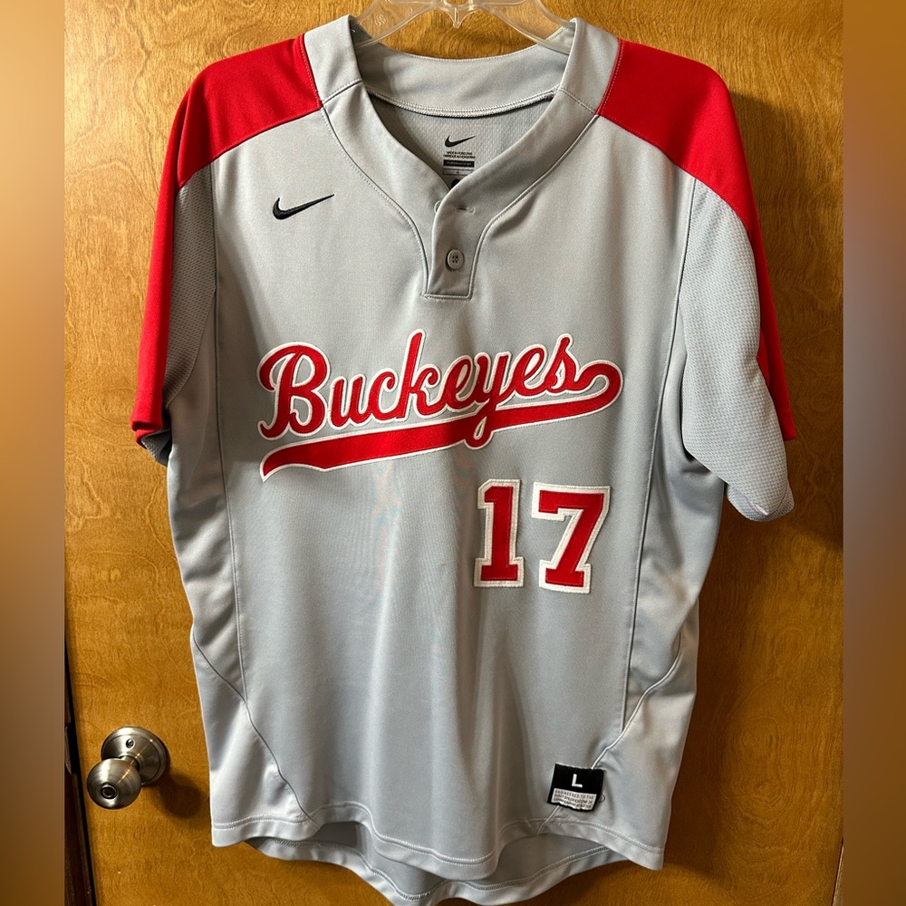 Ohio State Nike Baseball Jersey Mens Large